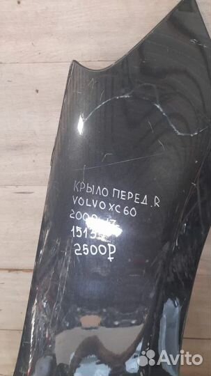 Крыло переднее правое Volvo Xc60 С 2008 По 2017