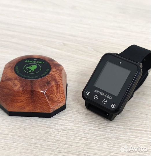 Кнопка вызова официанта Бургер с часами Элит