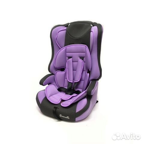 Детское автокресло 9-36кг Мишутка 513 RF фиолет