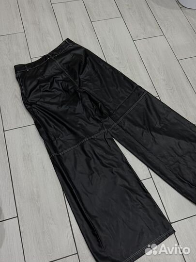 Кожаные штаны abricot L