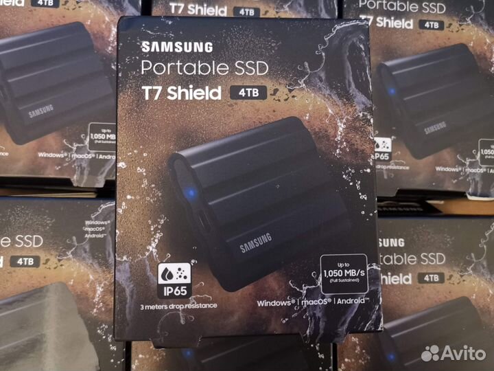 4TB Внешний SSD Samsung T7 Shield (Новые) 1050MB/s