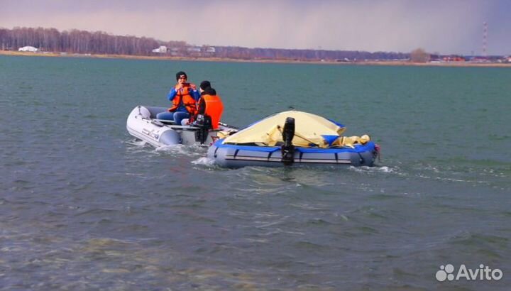 Надувной плот-палатка polar bird raft 260+слань