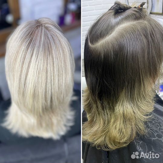 Мелирование, аэртач, балаяж