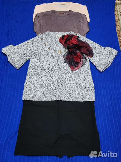 Туника вязаная женская размер 50