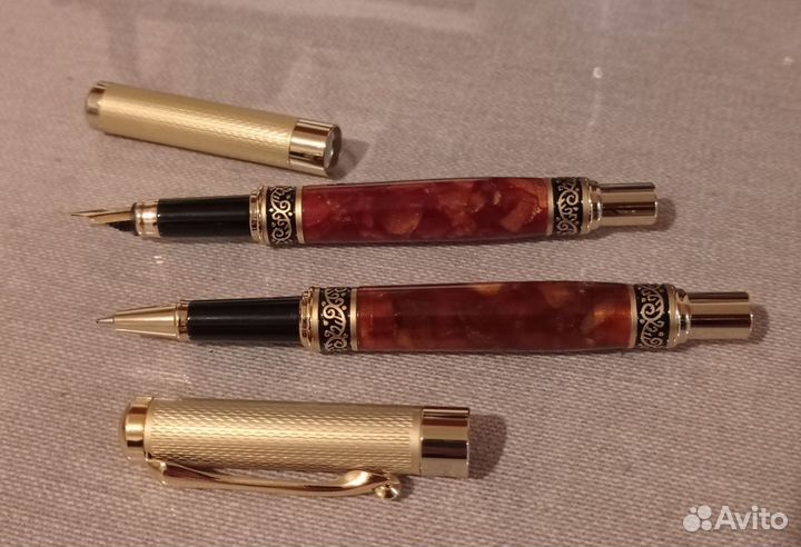 Ручки подарочные Manzoni Palermo роллер и перьевая