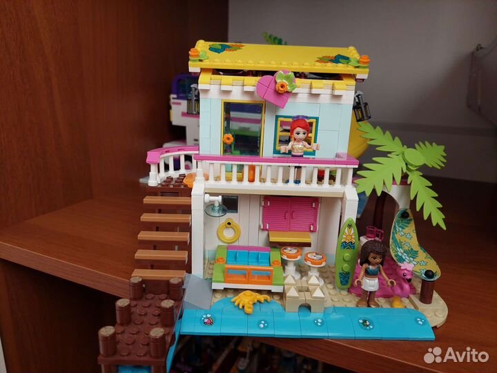 Lego Friends автобус, домики(оригинал)