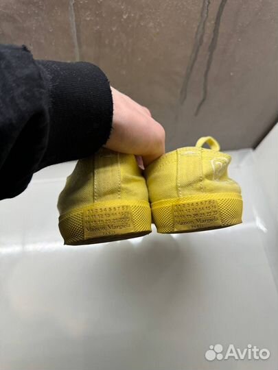 Кеды Maison Margiela Tabi Yellow Painted Оригинал