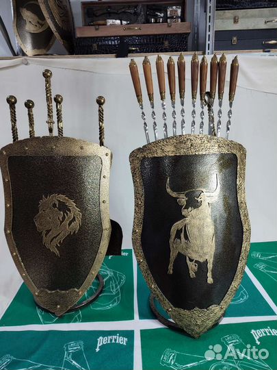 Подставка для шампуров щит орел