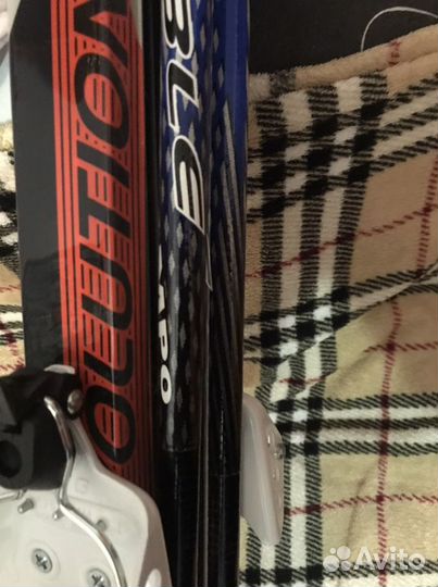 Лыжи беговые с креплением, ботинками и палками