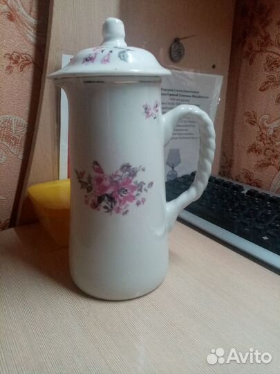 Кувшин старинный с крышкой, дулево