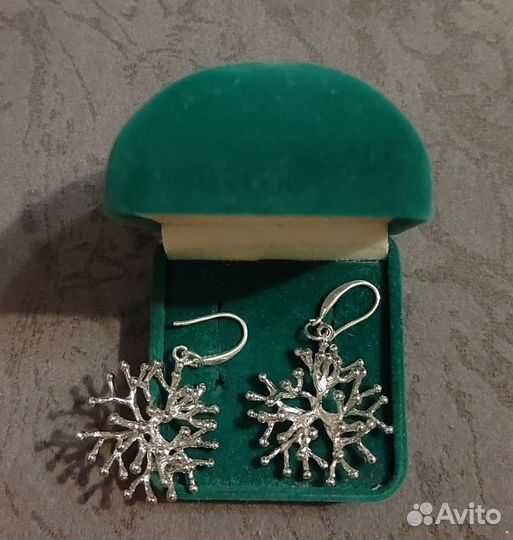 Серьги в виде кораллов