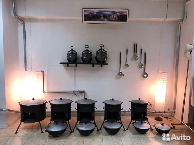 Узбeкcкие чугуные казаны