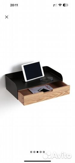 Тумбочка полка консоль с ящиком la redoute