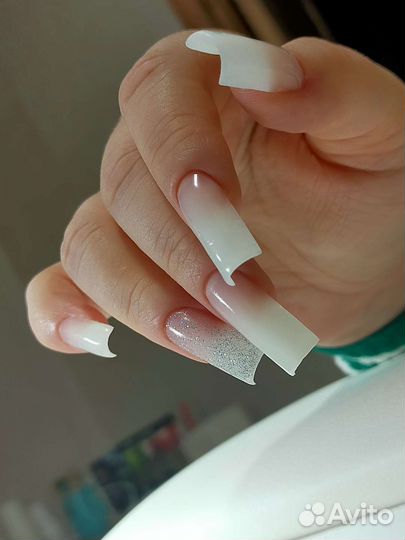 Маникюр гель-лак наращивание
