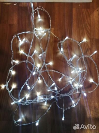 Новогоднее украшение, гирлянда, проектор диско шар