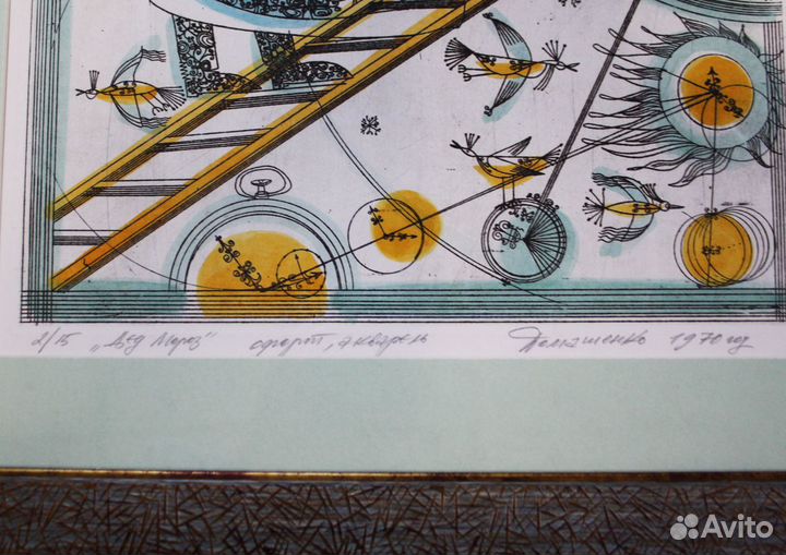 Авторская литография В И Шухаева. Сталин, размер п