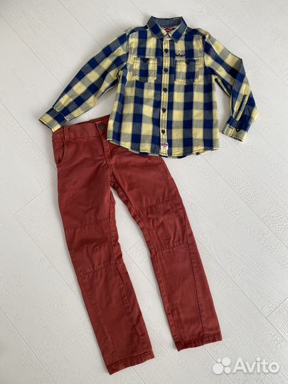 Рубашка и джинсы на 5-6 лет