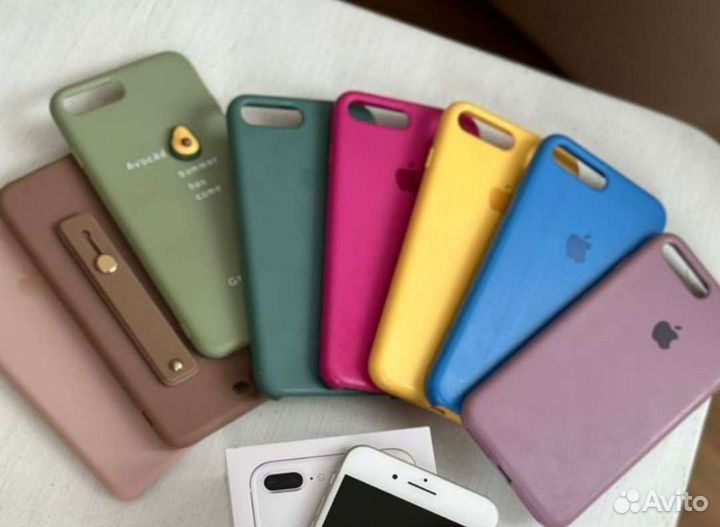 Чехлы на iPhone 8 plus (8 шт)