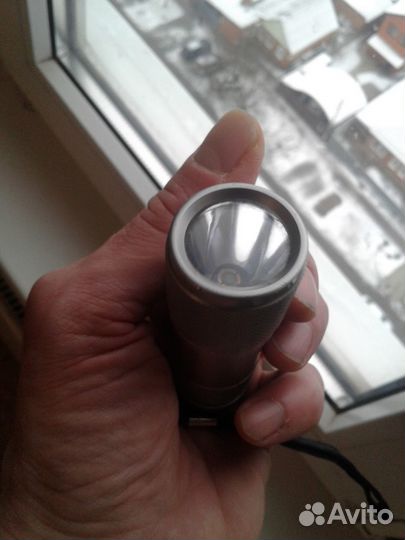 Мощный светодиодный фонарик. Корпус металл