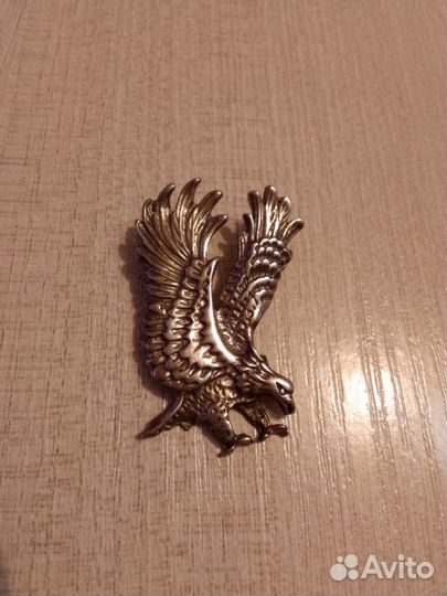 Серебряная подвеска орёл