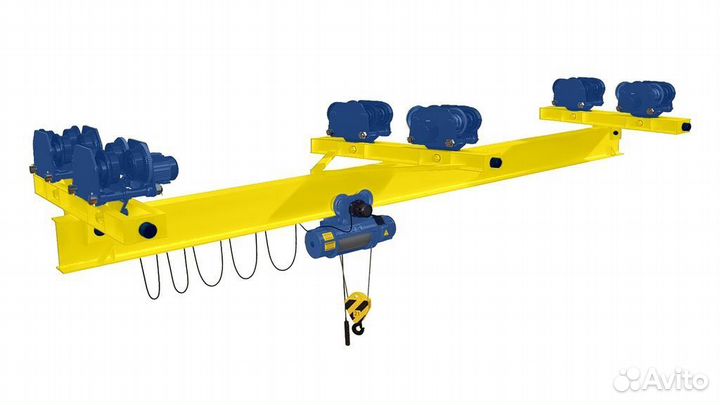 Кран-балка подвесная двухпролетная