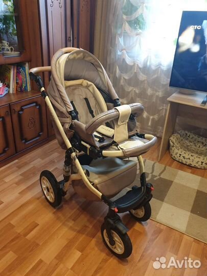Коляска Riko bruno 3в1 бежевая