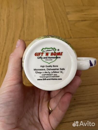 Кружки подарочные в коробке костяной фарфор