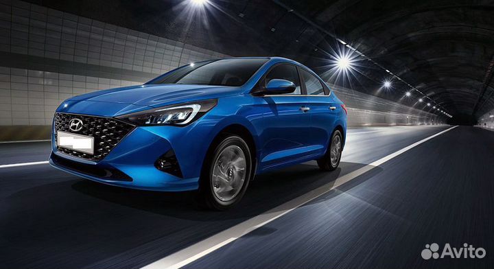 Бампер Хендай Солярис 2020- в цвет авто