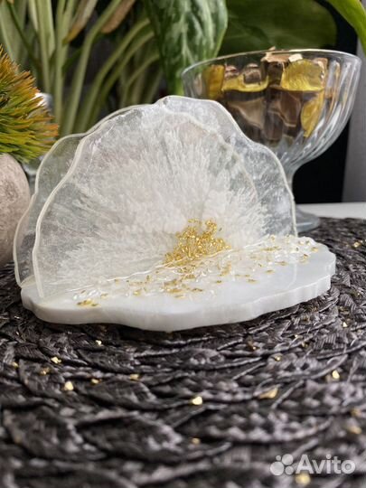 Салфетница подарок из эпоксидной смолы