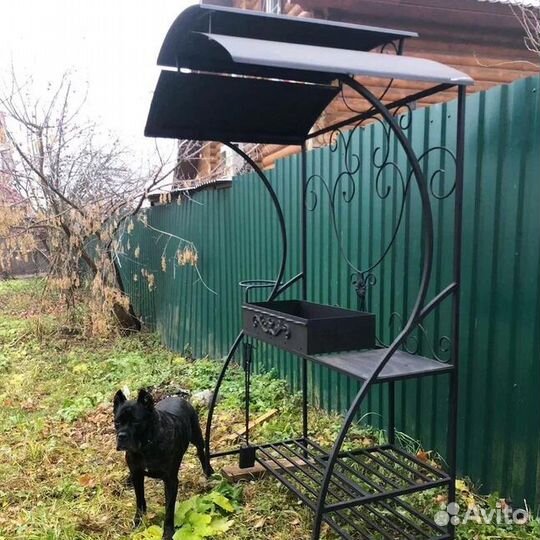 Мангал с печкой