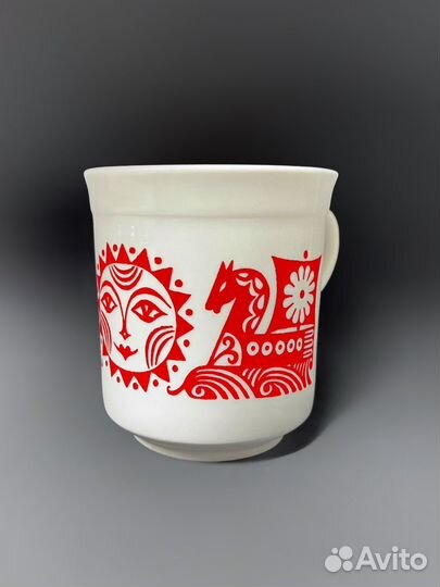 Кружка Дулево СССР Красно солнышко 250 мл