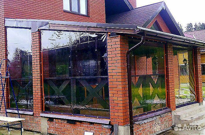 Мягкие окна для веранды террасы, беседки, под ключ