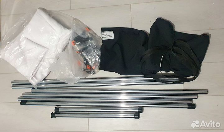 Белый хромакей со стойкой (фотофон+стойка мао77)