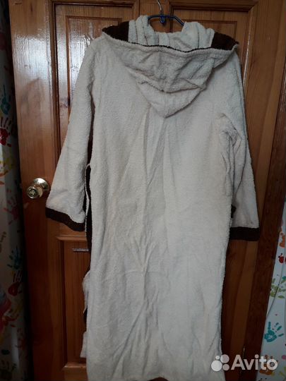 Халат махровый женский с капюшоном 42-48