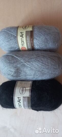 Пряжа для вязания мохер