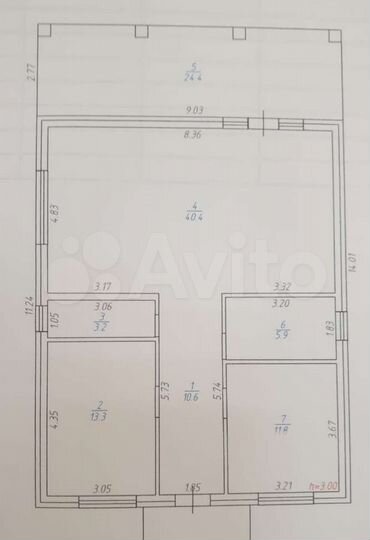 Дом 110 м² на участке 6 сот.