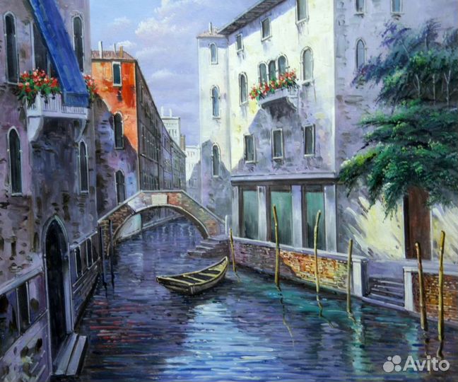 Картина маслом на холсте Венеция