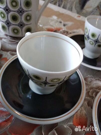 Кофейный сервиз гдр Freiberger Porzellan