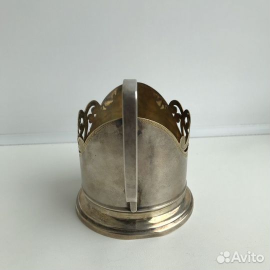 Подстаканник. Серебро, штихель, позолота. мюф