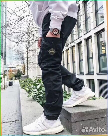 Спортивные карго штаны Stone Island (Артикул: 34955)