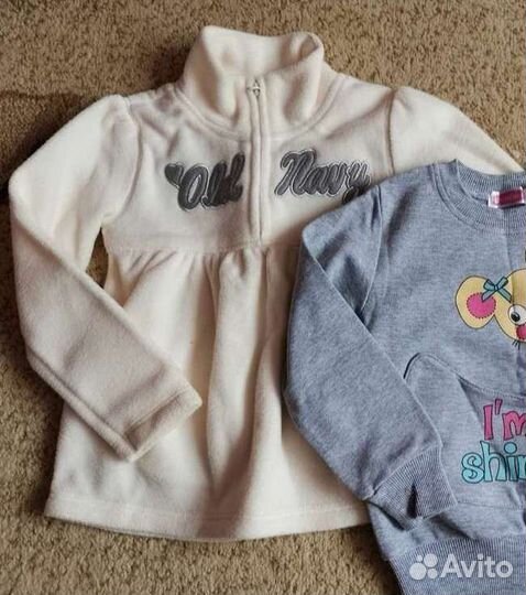 Кофта (флис и двунитка) на рост 98