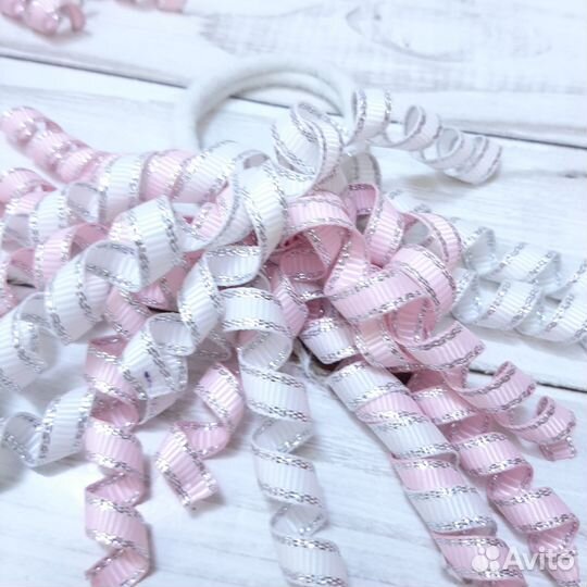 Бантики на зажимах/резинках, цена за 2 пары