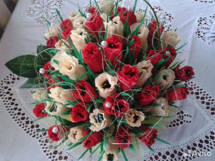 Букеты из конфет и тортики в детский сад