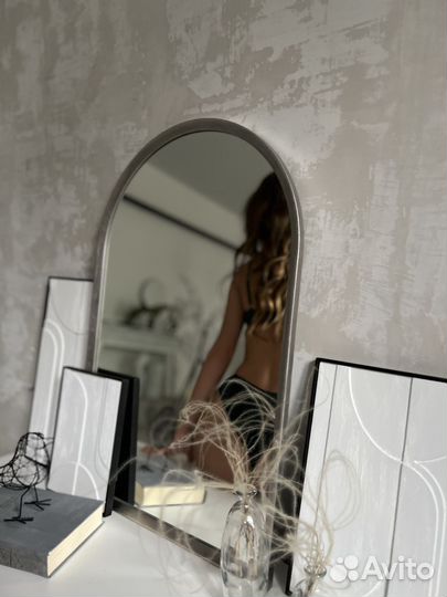 Зеркало в спальню новое Arch серебро поталь