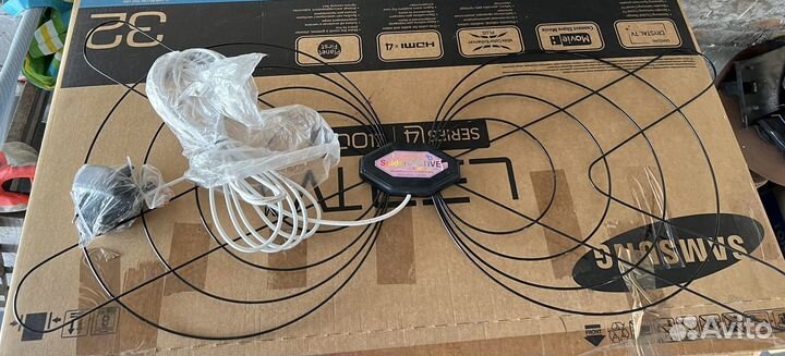 Антенна DVB-T2 с усилителем и блоком питания