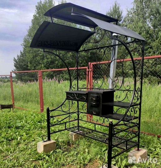 Мангал с печью