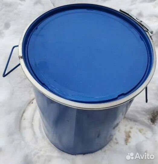 Ведро металлическое с крышкой и обручем 20 л