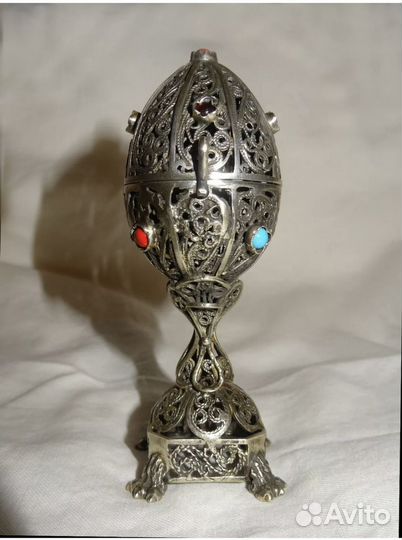 Пасхальное яйцо (1873г., серебро)