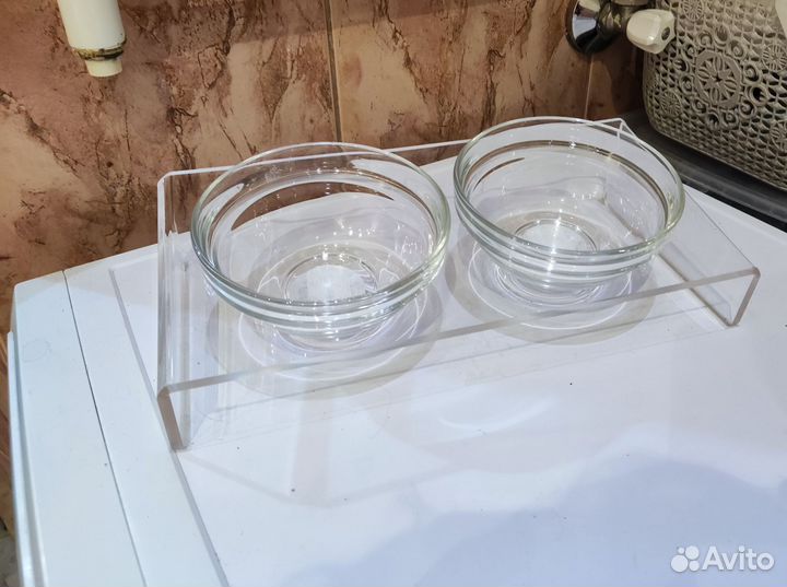 Набор для кошек, миски на подставае