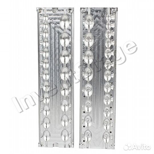 Форма для грузил Оливка скользящая 1-10гр двойная